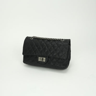 シャネル CHANEL マトラッセ 2.55 バッグ ショルダーバッグ キャビアスキン ブラック 黒 シルバー金具 ショルダーバッグ ハンドバッグ 2WAYバッグ