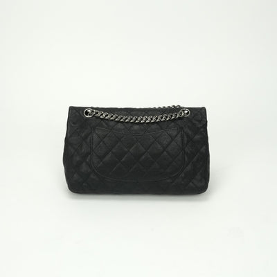 シャネル CHANEL マトラッセ 2.55 バッグ ショルダーバッグ キャビアスキン ブラック 黒 シルバー金具 ショルダーバッグ ハンドバッグ 2WAYバッグ