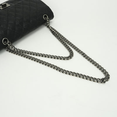 シャネル CHANEL マトラッセ 2.55 バッグ ショルダーバッグ キャビアスキン ブラック 黒 シルバー金具 ショルダーバッグ ハンドバッグ 2WAYバッグ
