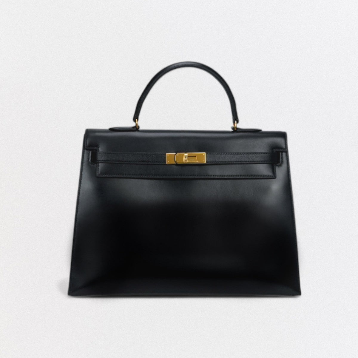 エルメス HERMES ケリー35 ケリー 35 バッグ トートバッグ ショルダーバッグ ボックスカーフ ノワール Noir ブラック Black 黒 ゴールド金具 ハンドバッグ 外縫い 2WAYバッグ