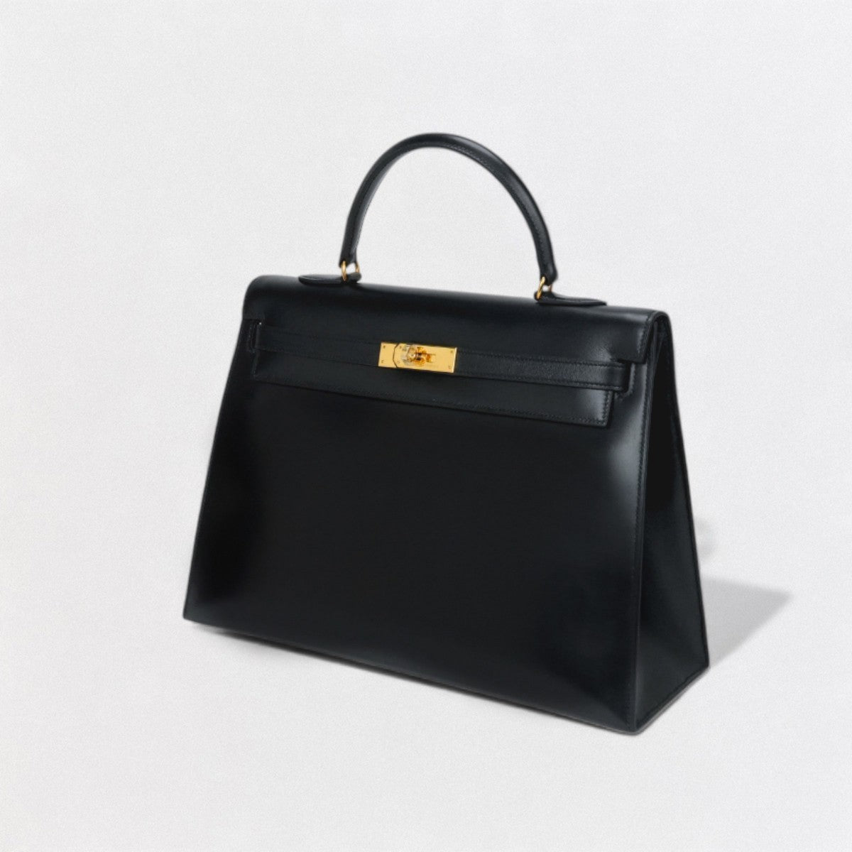 エルメス HERMES ケリー35 ケリー 35 バッグ トートバッグ ショルダーバッグ ボックスカーフ ノワール Noir ブラック Black 黒 ゴールド金具 ハンドバッグ 外縫い 2WAYバッグ