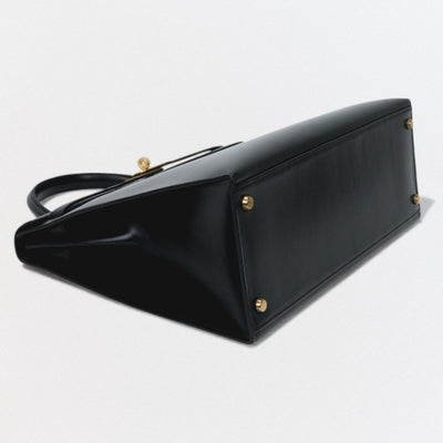 エルメス HERMES ケリー35 ケリー 35 バッグ トートバッグ ショルダーバッグ ボックスカーフ ノワール Noir ブラック Black 黒 ゴールド金具 ハンドバッグ 外縫い 2WAYバッグ