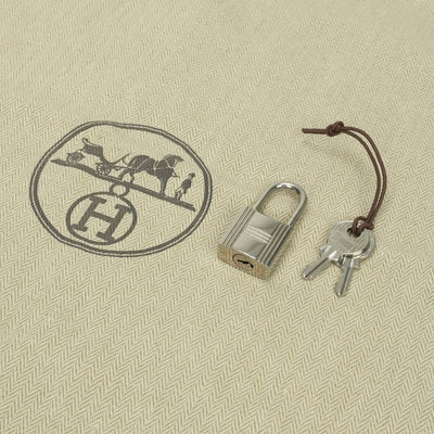 HERMES 爱马仕 Picotin lock MM Picotin lock MM Picotin lock 22 袋手提袋Torillon Clemence etoupe灰色银硬件