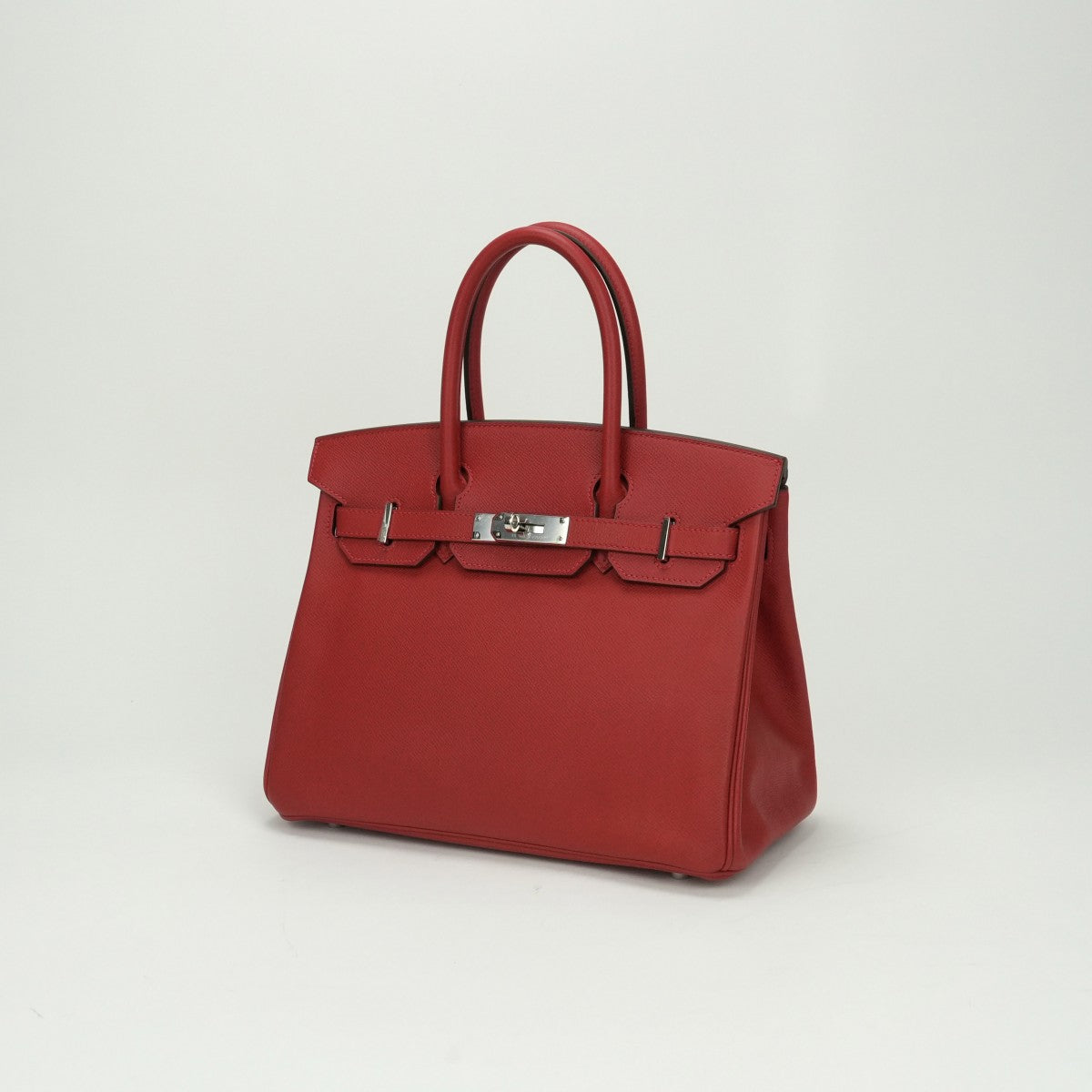 エルメス HERMES バーキン30 バーキン 30 バッグ トートバッグ エプソン ルージュカザック Rouge Casaque レッド Red 赤 シルバー金具 バーキン トートバッグ エプソン