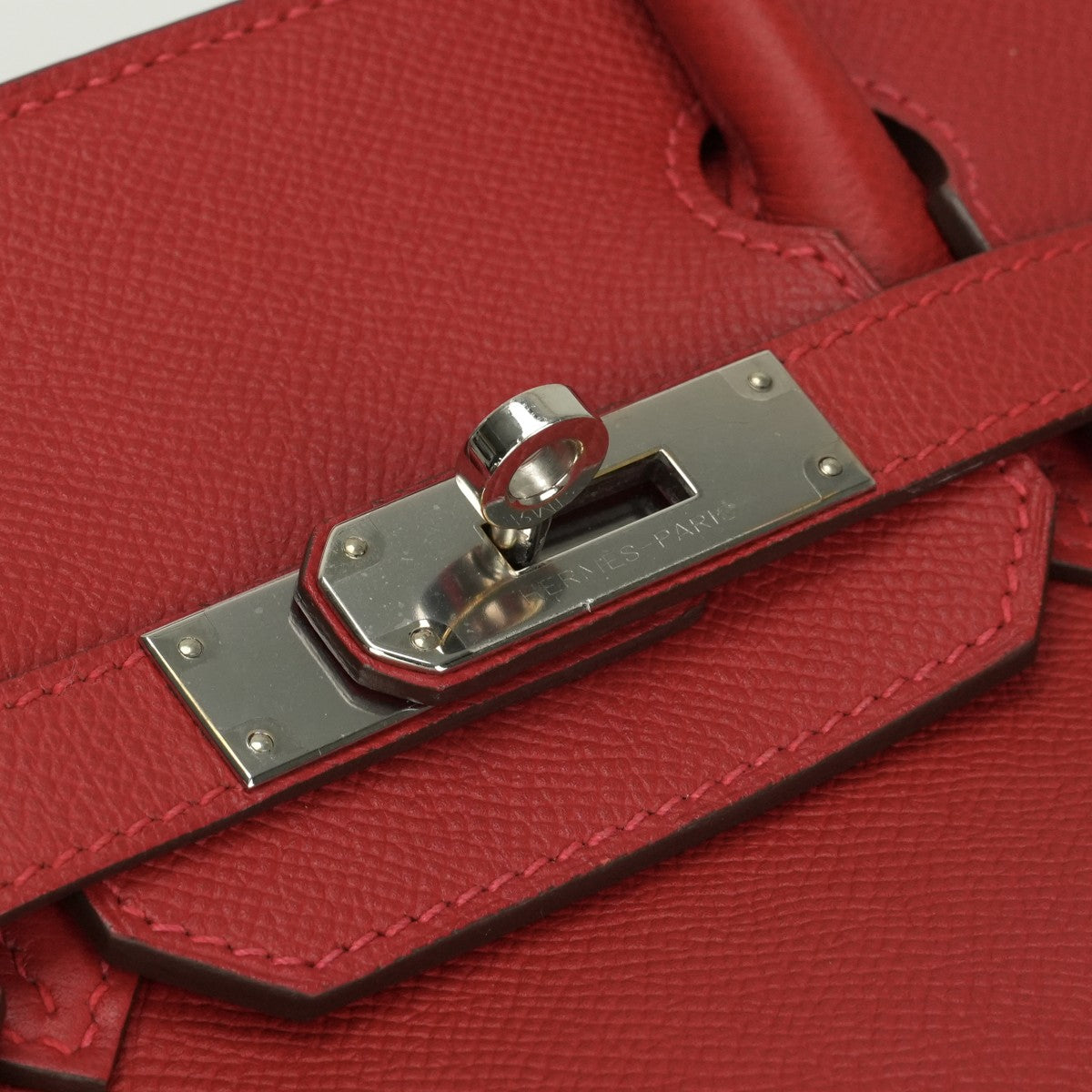 エルメス HERMES バーキン30 バーキン 30 バッグ トートバッグ エプソン ルージュカザック Rouge Casaque レッド Red 赤 シルバー金具 バーキン トートバッグ エプソン