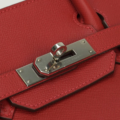 エルメス HERMES バーキン30 バーキン 30 バッグ トートバッグ エプソン ルージュカザック Rouge Casaque レッド Red 赤 シルバー金具 バーキン トートバッグ エプソン