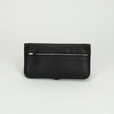 エルメス HERMES ドゴンロング ドゴン ロング 財布 長財布 ロングウォレット トゴ ノワール Noir ブラック BLACK 黒 シルバー金具