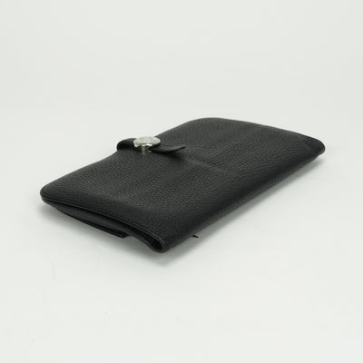 エルメス HERMES ドゴンロング ドゴン ロング 財布 長財布 ロングウォレット トゴ ノワール Noir ブラック BLACK 黒 シルバー金具