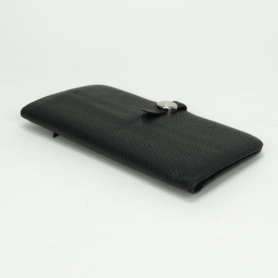 エルメス HERMES ドゴンロング ドゴン ロング 財布 長財布 ロングウォレット トゴ ノワール Noir ブラック BLACK 黒 シルバー金具
