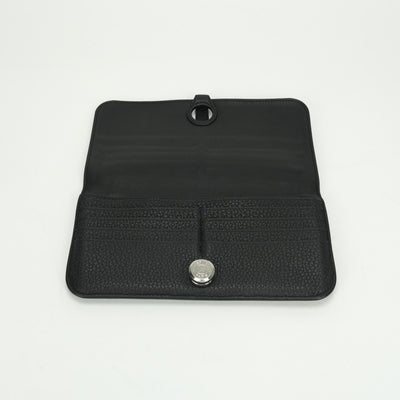 エルメス HERMES ドゴンロング ドゴン ロング 財布 長財布 ロングウォレット トゴ ノワール Noir ブラック BLACK 黒 シルバー金具