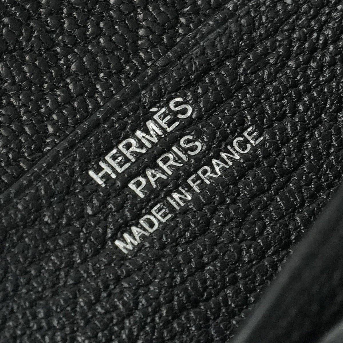 エルメス HERMES ベアンコンパクト ベアン コンパクト 財布 二つ折り財布 ミニ財布 ミニウォレット シェブルミゾル ノワール Noir ブラック Black 黒 シルバー金具