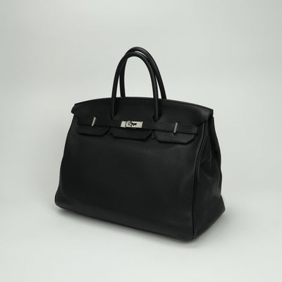 エルメス HERMES バーキン40 バーキン 40 バッグ トートバッグ トゴ ノワール Noir ブラック Black 黒 シルバー金具