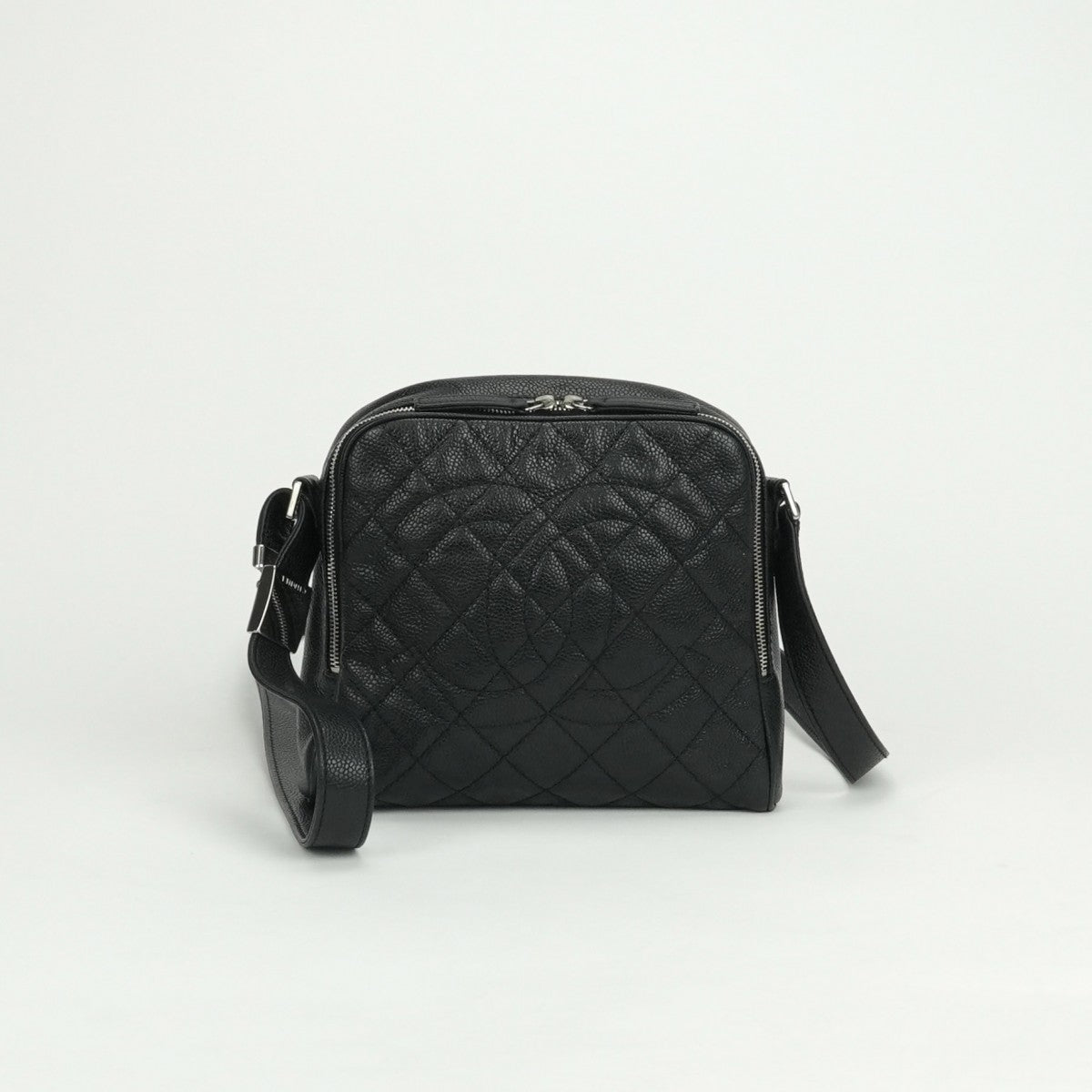 シャネル CHANEL マトラッセ バッグ ショルダーバッグ キャビアスキン ブラック Black 黒 シルバー金具 ココマーク