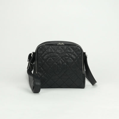 シャネル CHANEL マトラッセ バッグ ショルダーバッグ キャビアスキン ブラック Black 黒 シルバー金具 ココマーク