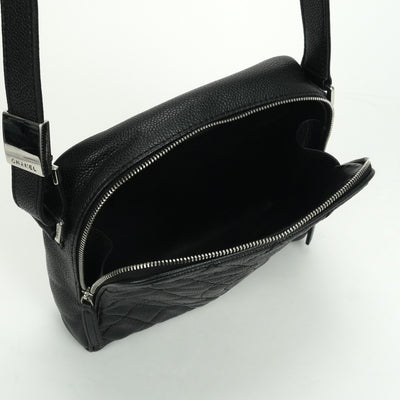 シャネル CHANEL マトラッセ バッグ ショルダーバッグ キャビアスキン ブラック Black 黒 シルバー金具 ココマーク