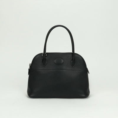 HERMES HERMES Bolide 27 Bolide 27 Bag Tote Bag Evergrain Noir Noir Black Black Silver Hardware Handbag
