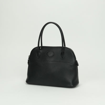 HERMES HERMES Bolide 27 Bolide 27 Bag Tote Bag Evergrain Noir Noir Black Black Silver Hardware Handbag