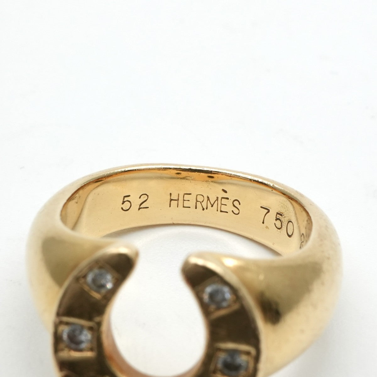 エルメス HERMES ホースシュー リング 指輪 750 金