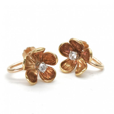 ティファニー TIFFANY&Co. ピアス イヤリング 18K/14K ゴールド イヤリング　ダイヤモンド　イエローゴールド