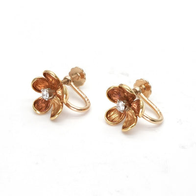 ティファニー TIFFANY&Co. ピアス イヤリング 18K/14K ゴールド イヤリング　ダイヤモンド　イエローゴールド