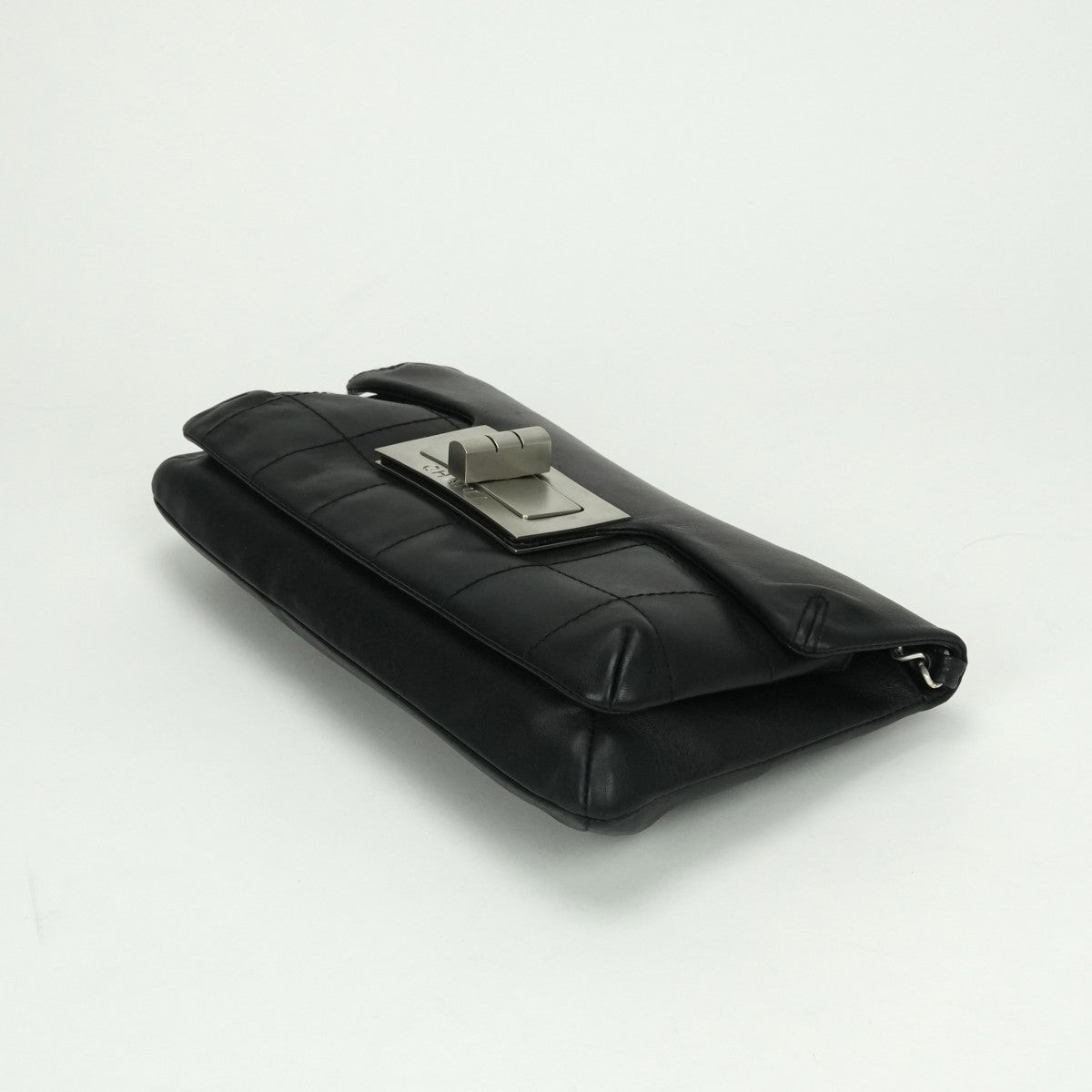 シャネル CHANEL チョコバー 2.55 バッグ ショルダーバッグ レザー ノワール Noir ブラック black 黒 シルバー金具 チョコバー