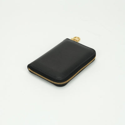 エルメス HERMES ジップアンゴー ジップ アンゴー　Zipengo カードケース カード入れ パスケース エバーカラー ノワール Noir ブラック Black 黒 ゴールド金具