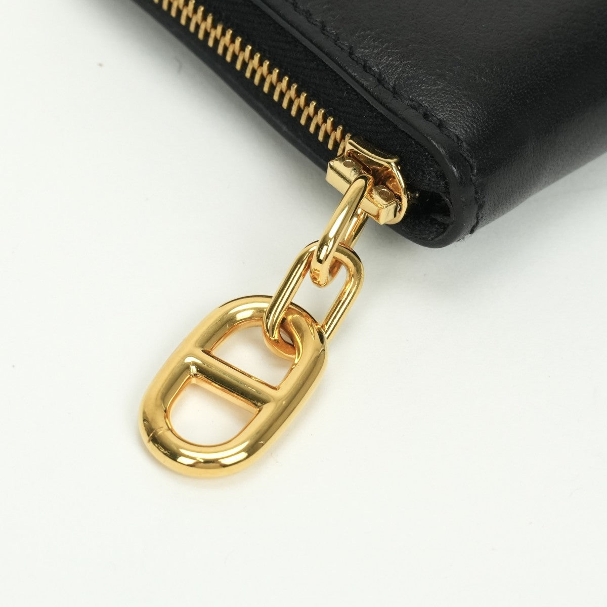 エルメス HERMES ジップアンゴー ジップ アンゴー　Zipengo カードケース カード入れ パスケース エバーカラー ノワール Noir ブラック Black 黒 ゴールド金具