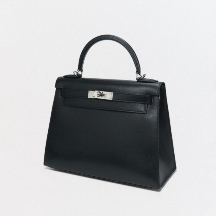 エルメス HERMES ケリー28 ケリー 28 バッグ トートバッグ ショルダーバッグ リセ ノワール Noir ブラック Black 黒 シルバー金具 エルメス HERMES ケリー28 ケリー 28 バッグ トートバッグ ショルダー