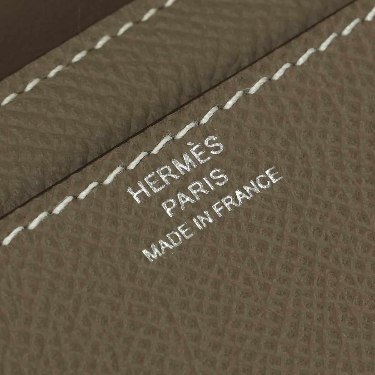 エルメス HERMES コンスタンスロングトゥーゴー コンスタンストゥーゴー 財布 長財布 ロングウォレット エプソン エトゥープ Etoupe グレー gray シルバー金具 ヴォーエプソン ショルダーウォレット