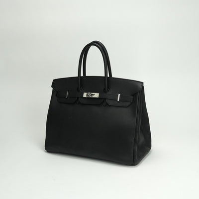 エルメス HERMES バーキン 35 バーキン35 バッグ トートバッグ ヴォーエプソン ノワール noir ブラック Black 黒 シルバー金具 トートバッグ