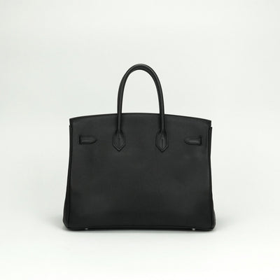 エルメス HERMES バーキン 35 バーキン35 バッグ トートバッグ ヴォーエプソン ノワール noir ブラック Black 黒 シルバー金具 トートバッグ