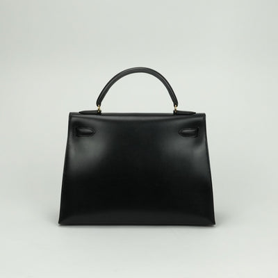 エルメス HERMES ケリー32 ケリー 32 バッグ トートバッグ ショルダーバッグ ボックスカーフ ノワール noir ブラック black 黒 ゴールド金具 ハンドバッグ 外縫い 2WAYバッグ