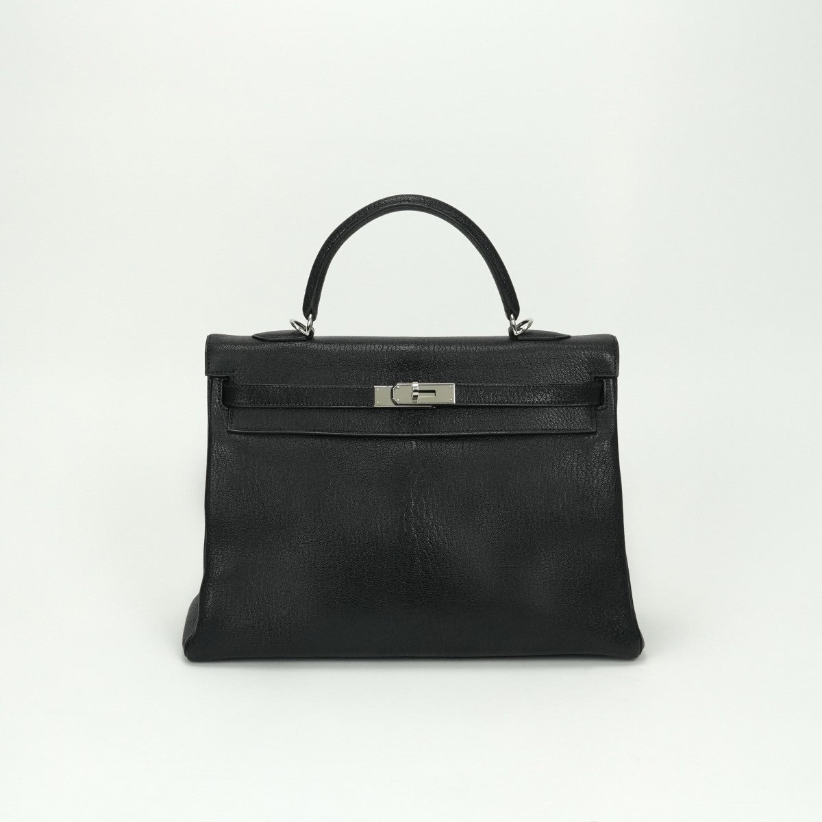 エルメス HERMES ケリー35 ケリー 35 バッグ トートバッグ ショルダーバッグ シェーブル コロマンデル ノワール noir ブラック black 黒 シルバー金具 シェブルミゾル 新型 新金具 V字金具