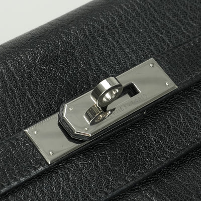 エルメス HERMES ケリー35 ケリー 35 バッグ トートバッグ ショルダーバッグ シェーブル コロマンデル ノワール noir ブラック black 黒 シルバー金具 シェブルミゾル 新型 新金具 V字金具