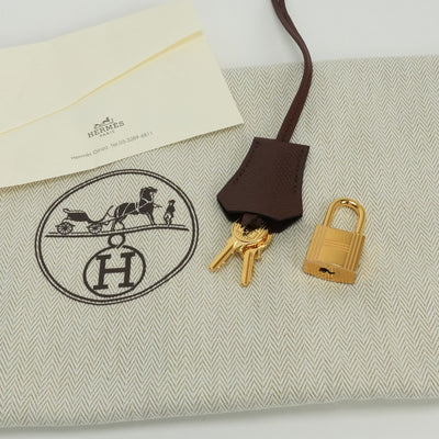 HERMES 爱马仕 Kelly 28 Kelly 28 包袋 手提包 单肩包 Couche Belle Havane 棕色 棕色金色五金手提包 2Way 内部缝制