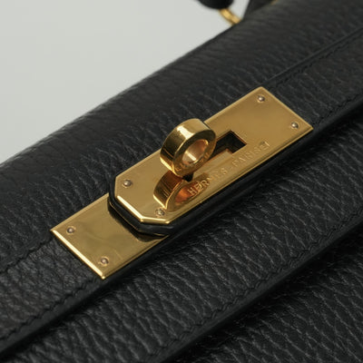 エルメス HERMES ケリー28 ケリー 28 バッグ トートバッグ ショルダーバッグ アルデンヌ ノワール noir ブラック Black 黒 ゴールド金具 ハンドバッグ ショルダーバッグ