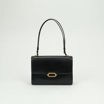 エルメス HERMES フォンスベル バッグ ショルダーバッグ ボックスカーフ ノワール Noir ブラック Black 黒 ゴールド金具