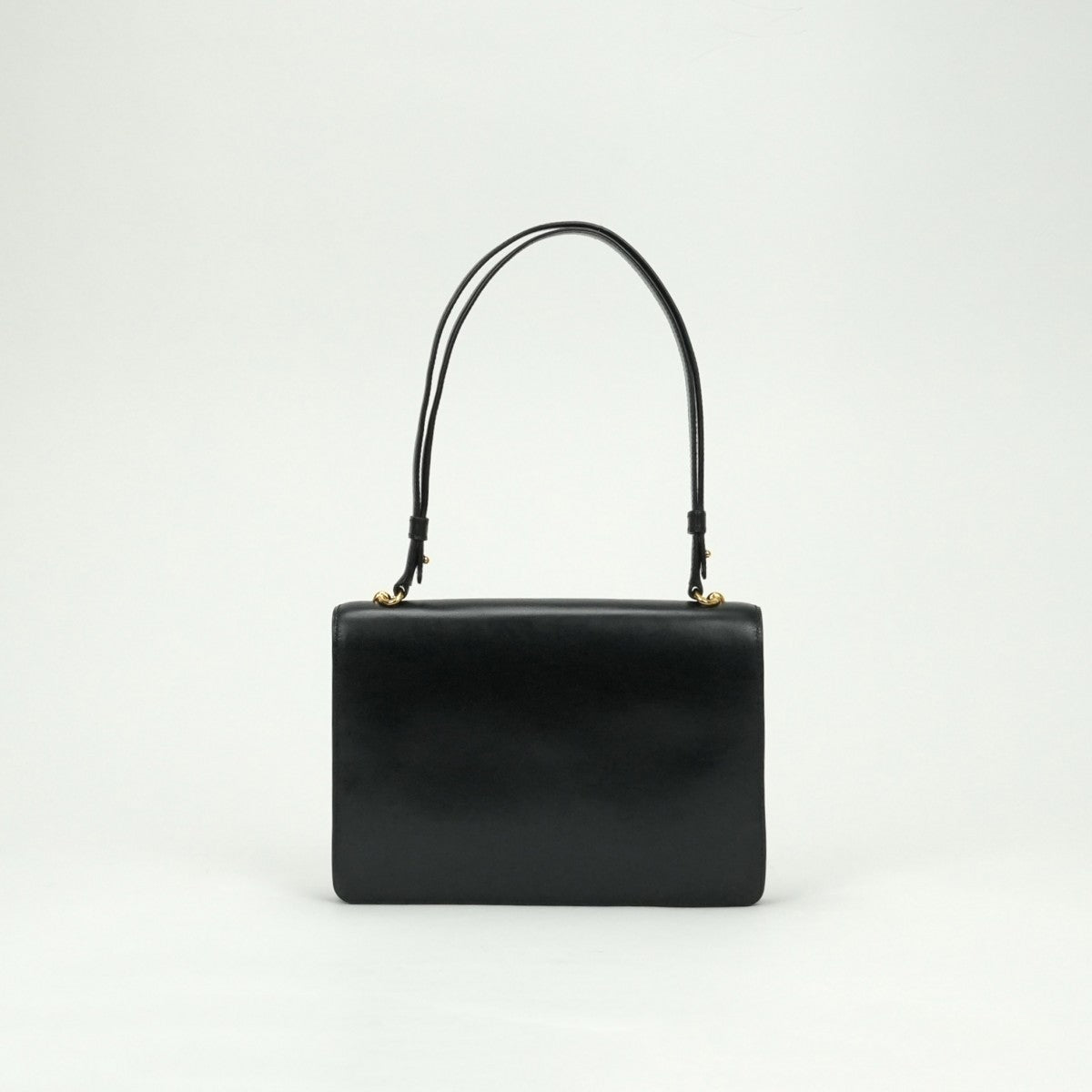 エルメス HERMES フォンスベル バッグ ショルダーバッグ ボックスカーフ ノワール Noir ブラック Black 黒 ゴールド金具