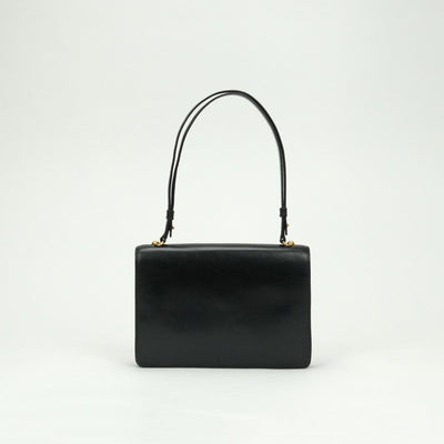 エルメス HERMES フォンスベル バッグ ショルダーバッグ ボックスカーフ ノワール Noir ブラック Black 黒 ゴールド金具