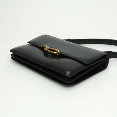 エルメス HERMES フォンスベル バッグ ショルダーバッグ ボックスカーフ ノワール Noir ブラック Black 黒 ゴールド金具
