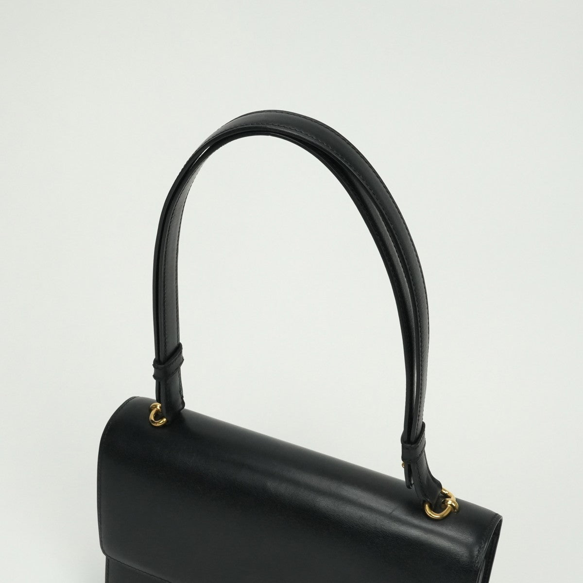 エルメス HERMES フォンスベル バッグ ショルダーバッグ ボックスカーフ ノワール Noir ブラック Black 黒 ゴールド金具