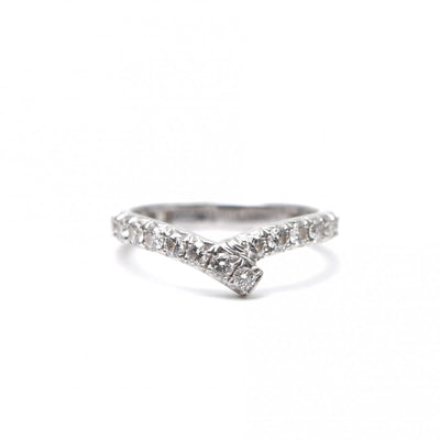 HARRY WINSTON 해리 윈스턴 리본 밴드 링 리본 밴드 링 다이아몬드 밴드 링 링 PT950 실버 플래티넘 다이아몬드 웨딩 링 결혼 반지