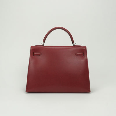 エルメス HERMES ケリー32 ケリー 32 バッグ トートバッグ ショルダーバッグ リセ ルージュヴィフ Rougevif レッド Red 赤 シルバー金具 ハンドバッグ 2Way Sマーク