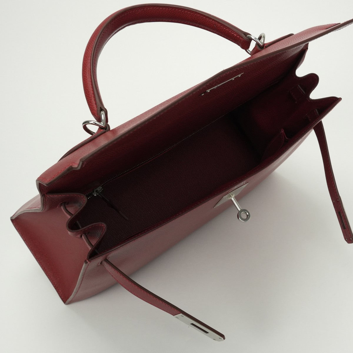 エルメス HERMES ケリー32 ケリー 32 バッグ トートバッグ ショルダーバッグ リセ ルージュヴィフ Rougevif レッド Red 赤 シルバー金具 ハンドバッグ 2Way Sマーク