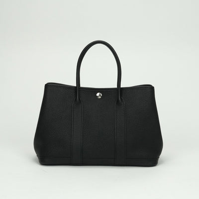 エルメス HERMES ガーデンパーティTPM ガーデンパーティ TPM ガーデンパーティ30 ガーデンパーティー バッグ トートバッグ ネゴンダ ノワール Noir ブラック Black 黒 シルバー金具 ハンドバッグ