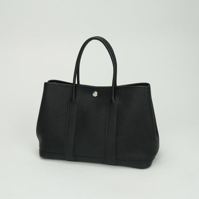 エルメス HERMES ガーデンパーティTPM ガーデンパーティ TPM ガーデンパーティ30 ガーデンパーティー バッグ トートバッグ ネゴンダ ノワール Noir ブラック Black 黒 シルバー金具 ハンドバッグ