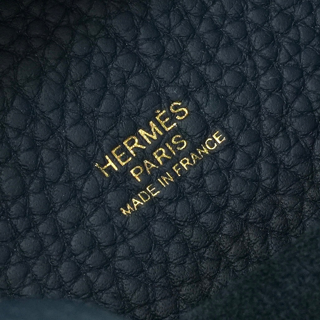 エルメス HERMES ピコタンロックMM ピコタンロック MM ピコタンロック22 バッグ トートバッグ トリヨンクレマンス ブルードプリュス Bluedeprusse ダークブルー 紺 ゴールド金具