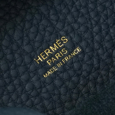 エルメス HERMES ピコタンロックMM ピコタンロック MM ピコタンロック22 バッグ トートバッグ トリヨンクレマンス ブルードプリュス Bluedeprusse ダークブルー 紺 ゴールド金具