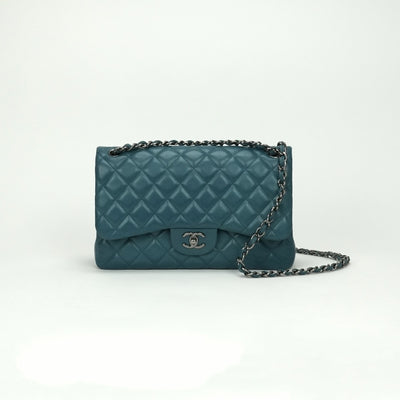 シャネル CHANEL マトラッセ マトラッセ30 デカマトラッセ デカマト バッグ ショルダーバッグ ラムスキン ブルー Blue 青 シルバー金具 チェーンショルダーバッグ ココマーク ターンロック ダブルフラップ Wフラップ ダブルチェーン Wチェーン