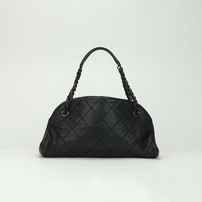 シャネル CHANEL マトラッセ ココマーク マドモアゼル バッグ ショルダーバッグ レザー ブラック Black 黒 ブラック金具 チェーンショルダーバッグ チェーンバッグ